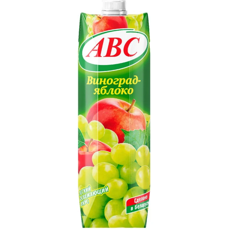 Напиток АВС Виноградно-яблочный сокосодержащий осветлен стерилиз, 1л.