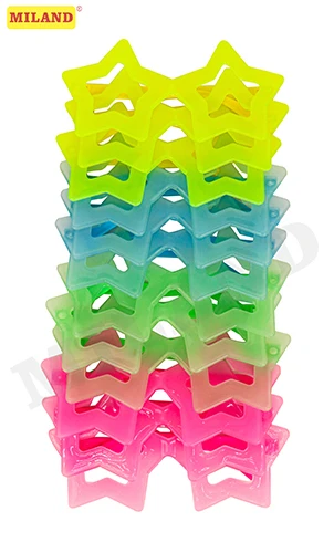 Карнавальные флуоресцентные очки Звёзды КРК-5782