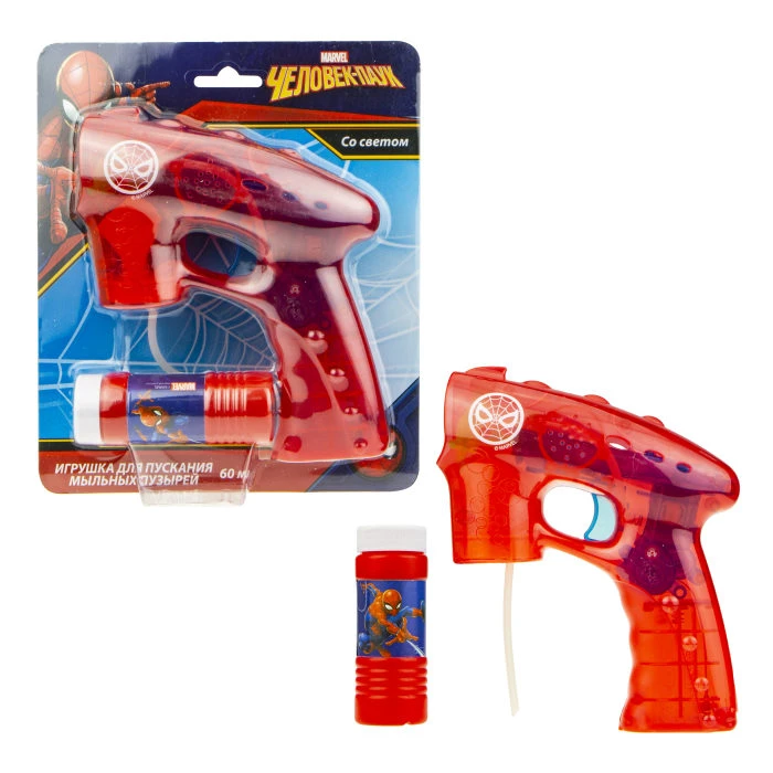 1toy Человек Паук, мыльный пистолет, светится в темноте. Т17308