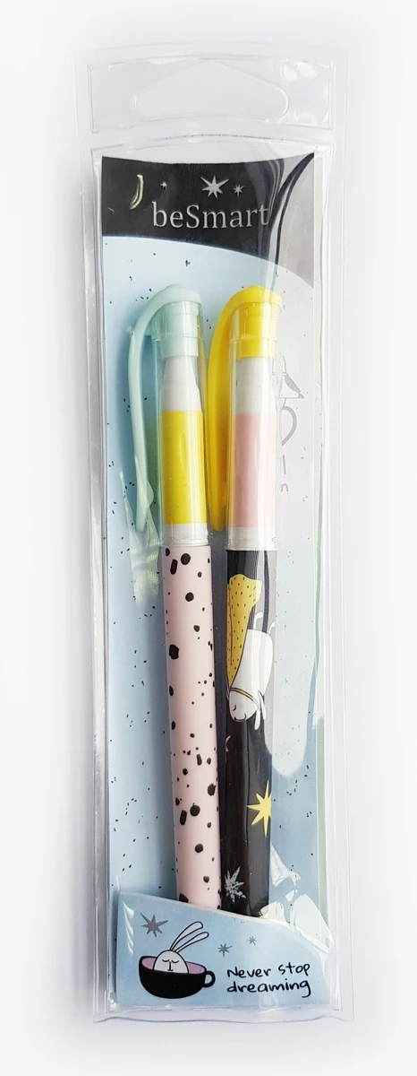 Набор гелевых ручек, Be Smart, толщина линии 0,5 мм, цвет чернил синий, 2 штуки.