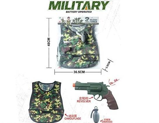 Игровой набор "Набор военного" (жилет, пистолет, граната, в пакете)
