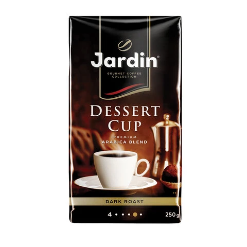 Кофе молотый JARDIN (Жардин) "Dessert Cup", натуральный, 250 г,