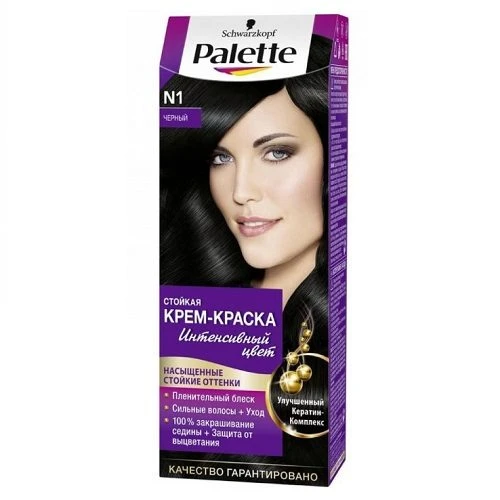 Краска для волос Palette N1 Чёрный, 1 шт