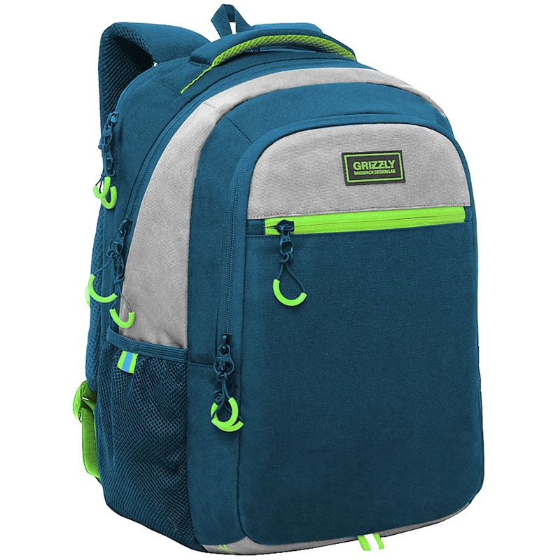 Рюкзак Grizzly, 31*42*22см, 2 отделения + отделение для ноутбука, 3 кармана,
