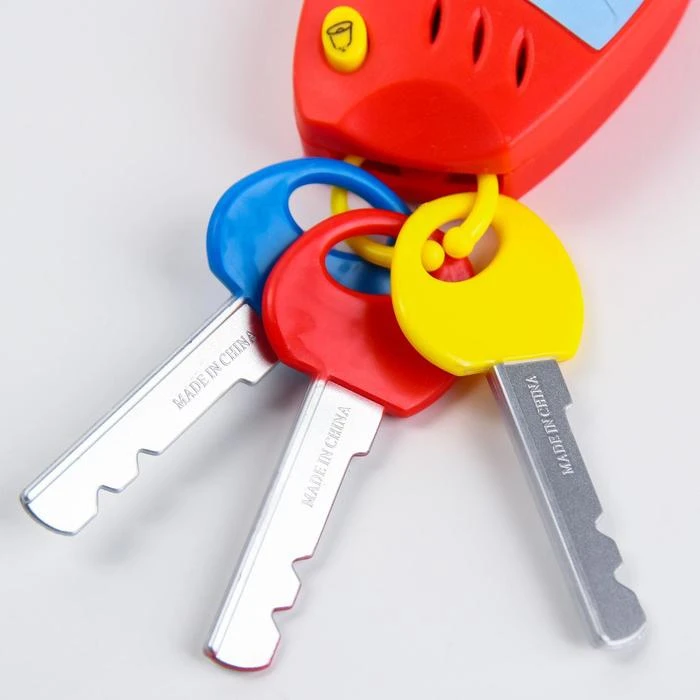 Музыкальный брелок, Синий трактор