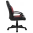 Кресло компьютерное BRABIX "Spark GM-201", экокожа, черное/красное,