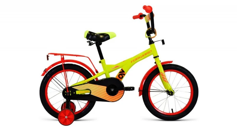 Велосипед 16" FORWARD CROCKY 2020-2021 зеленый/оранжевый