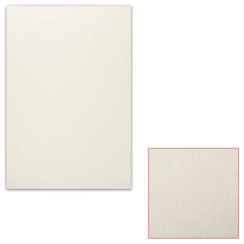 Картон белый грунтованный для масляной живописи, 25х35 см, односторонний,