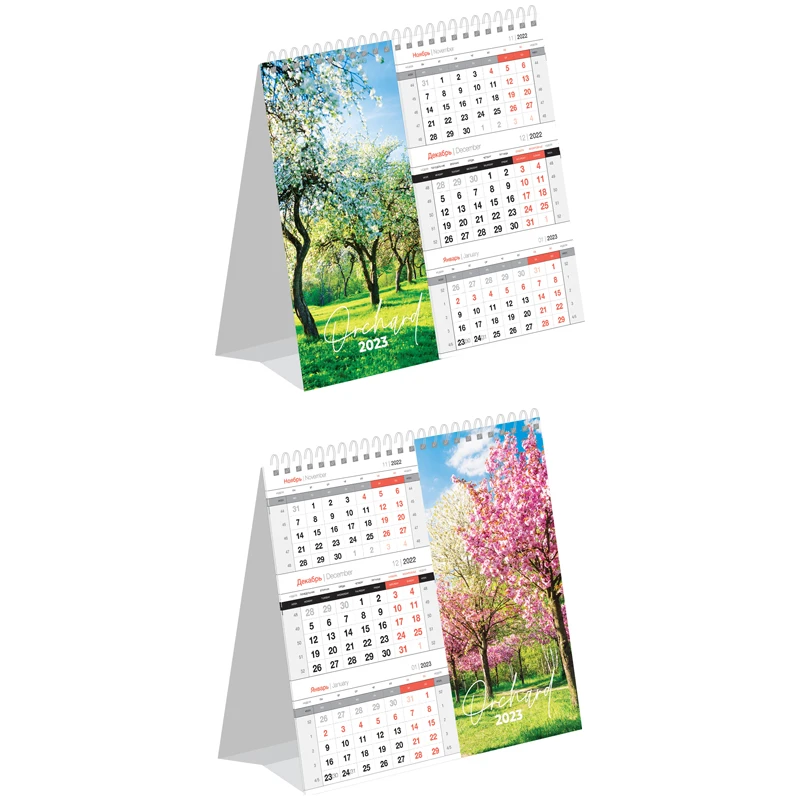 Календарь-домик настольный, OfficeSpace "Mono Premium. Spring mood",