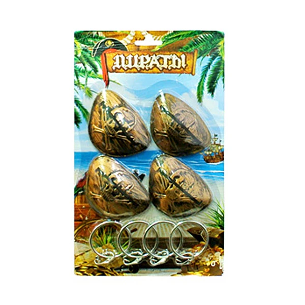 Повязки пирата и серьги 4 комплекта