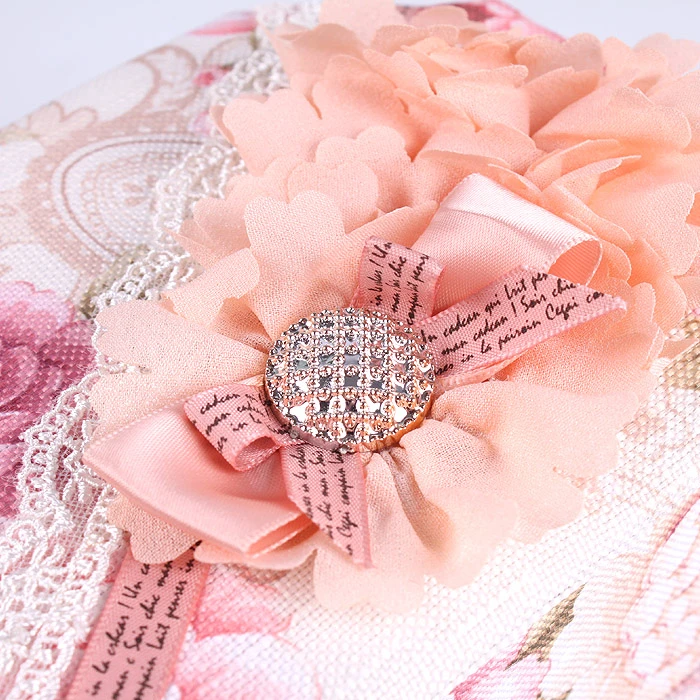 Шкатулка-сувенир для украшений 8-гранная в цветы