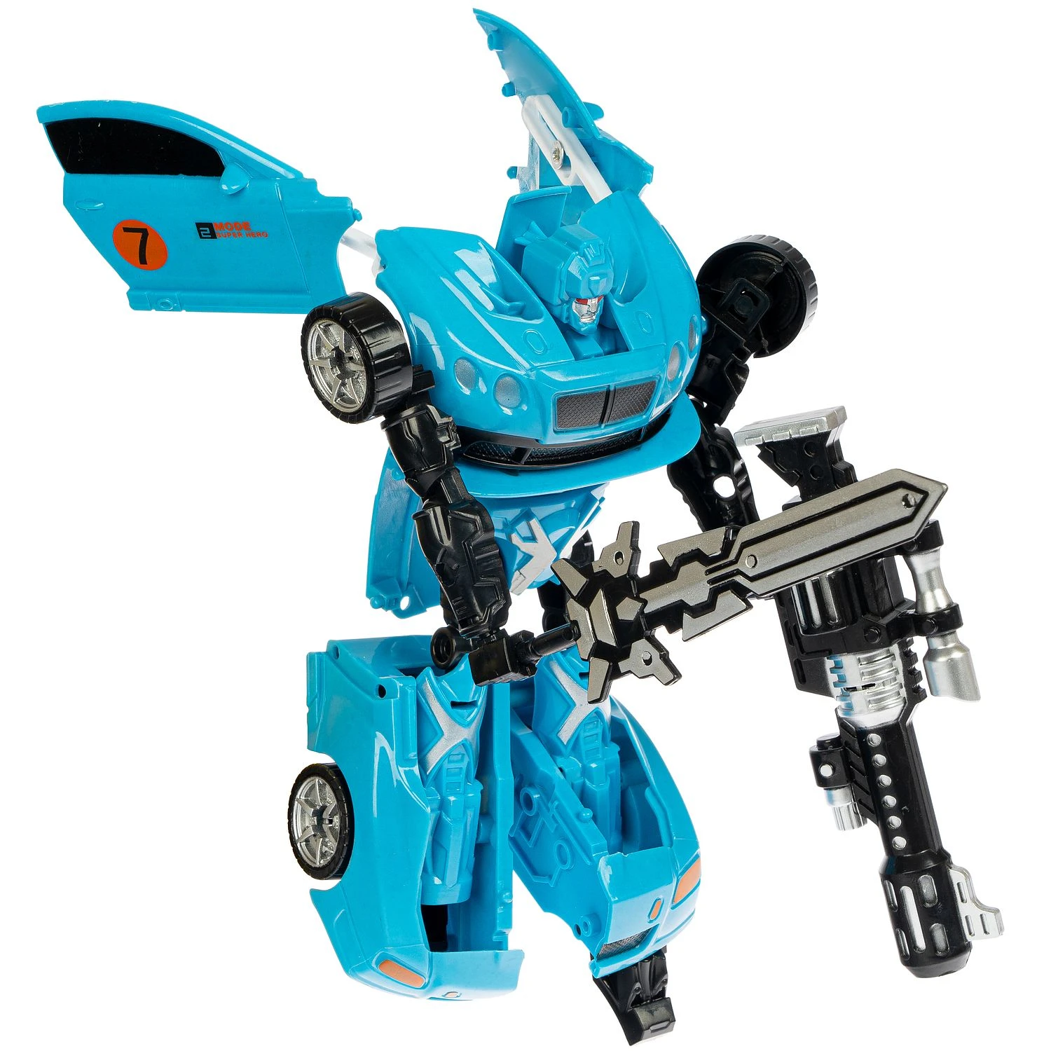 Трансформер 2в1 BONDIBOT робот и автомобиль, Bondibon, цвет синий, арт.HF7177A