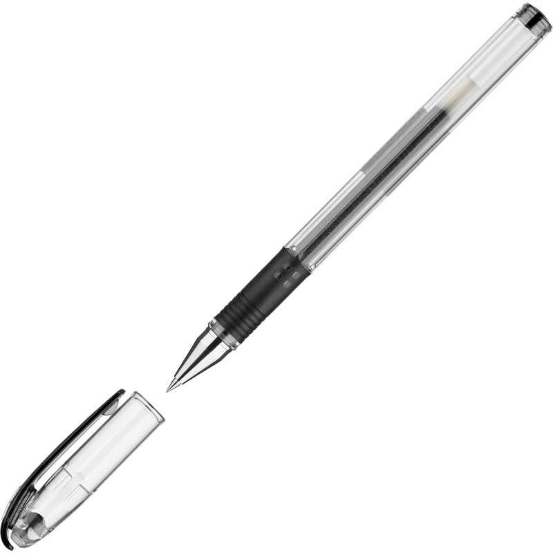 Ручка гелевая PILOT BLN-G3-38 резин.манжет. черная 0,2мм Япония штр. 