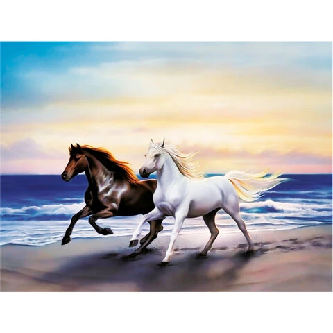 Картина стразами (алмазная мозаика) 40х50 см, ОСТРОВ СОКРОВИЩ "Бегущие по Картина стразами (алмазная мозаика) 40х50 см, ОСТРОВ СОКРОВИЩ "Бегущие по