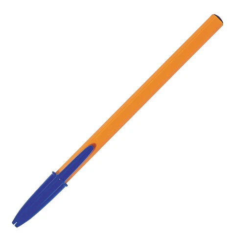 Ручки шариковые BIC "Orange Fine", НАБОР 8 шт., СИНИЕ, линия письма