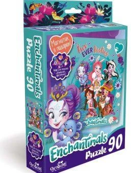 Пазл 90Эл Энчантималс+браслетик, магнитик Fur ever Besties. 3552