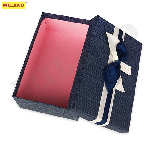 Набор коробок 3 в 1с лентой Счастливые моменты,синий, 19х12х6,5-23х16х9,5 см