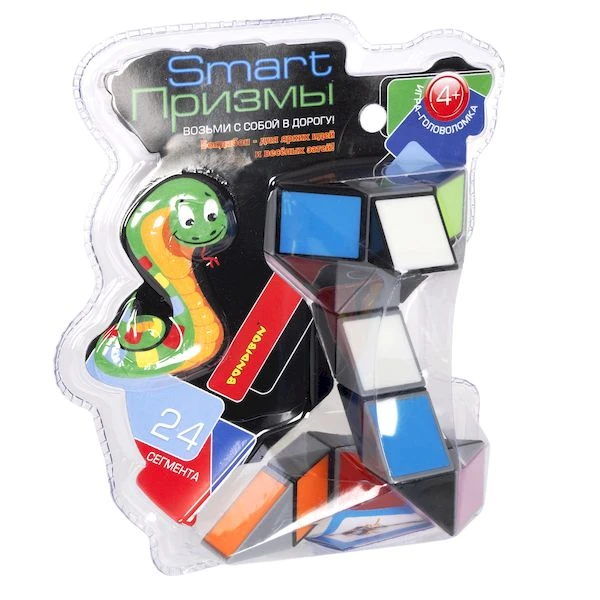 Игра-головоломка Smart Призмы, 24 сегмента, Bondibon, PVС 15,5х18,5х9, пёстрая