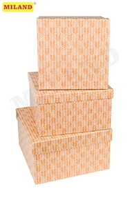 Набор квадратных коробок 3 в 1 "Атмосфера" (19,5*19,5*11см -