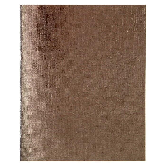 Тетрадь 96 листов в клетку "Коричневая. METALLIC", обложка бумвинил,