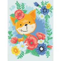 Кристальная (алмазная) мозаика "ФРЕЯ" ALVK-89 "Лисенок в