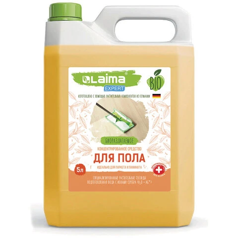 Средство для мытья пола, стен и поверхностей, c дезинфекцией, биоразлагаемое, 5