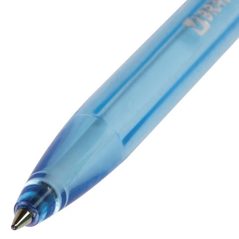 Ручка шариковая масляная BRAUBERG "Olive Pen Tone", СИНЯЯ, корпус