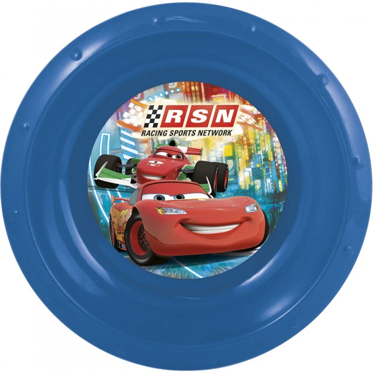 Миска пластиковая. Тачки