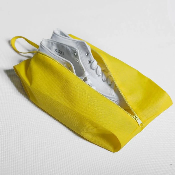 Сумка для обуви, отдел на молнии, цвет жёлтый
