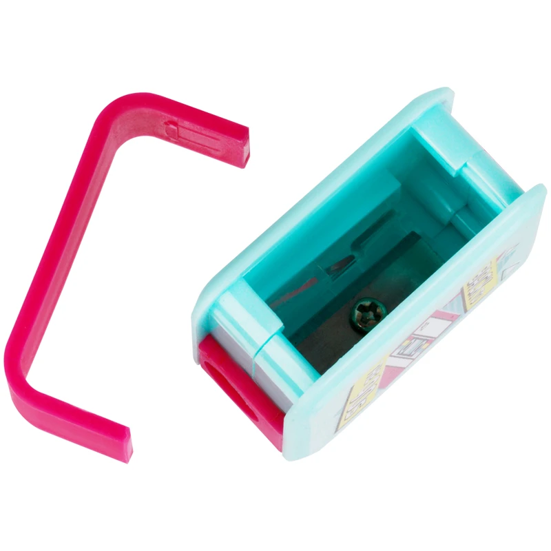 Точилка пластиковая MESHU "90s party", 1 отверстие, ассорти