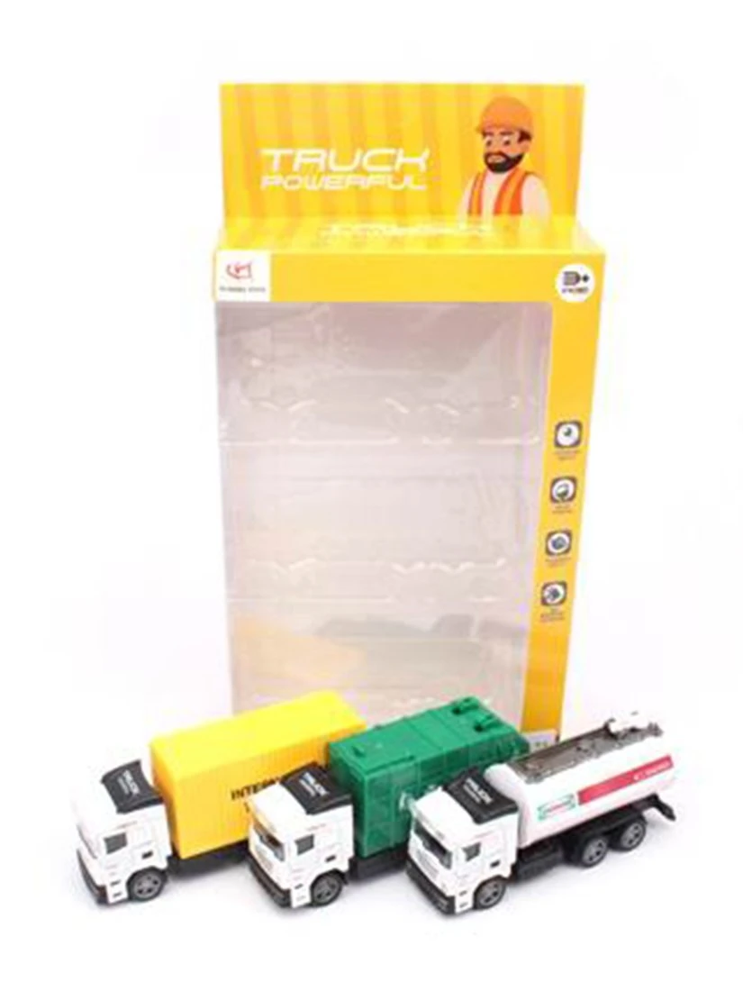 Набор машин металлических, инерционных, 3 штуки