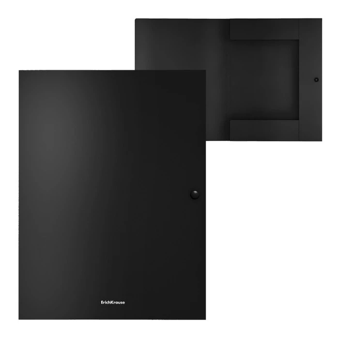 Папка на кнопке А4 ErichKrause Matt Classic, 3 клапана, пластиковая, корешок 8