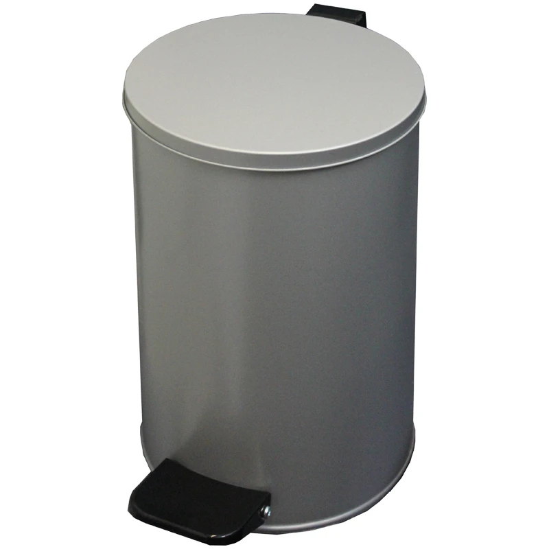 Ведро-контейнер для мусора (урна) Титан,10л,спедалью,круглое,металл,