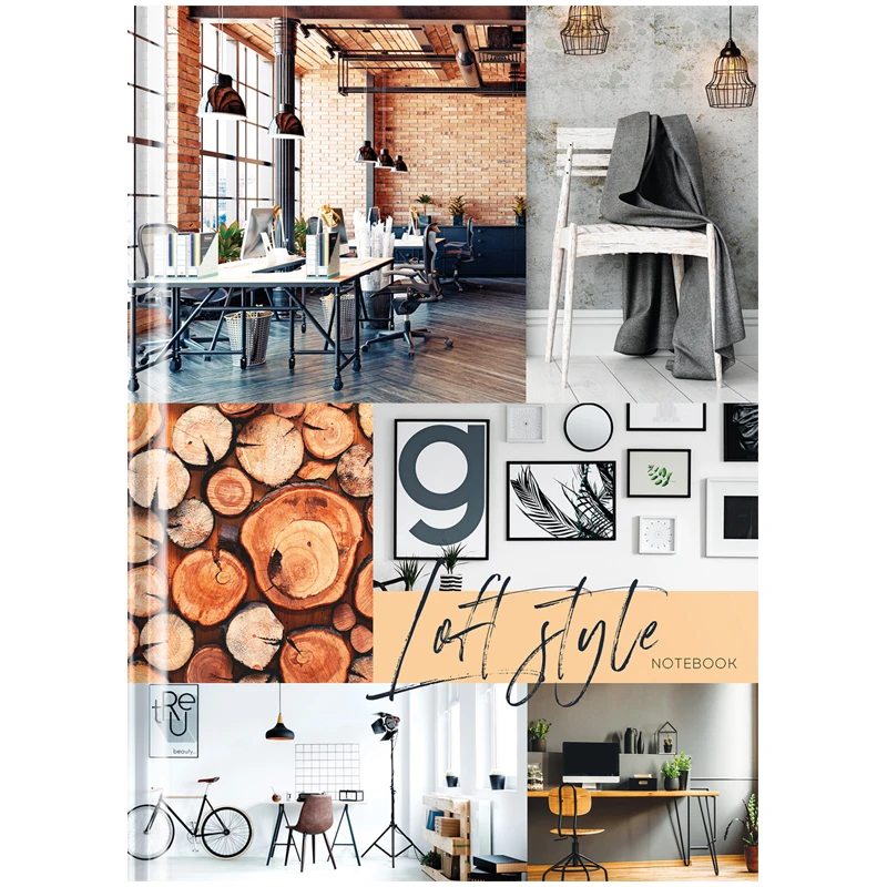 Бизнес-блокнот А4 128л., OfficeSpace "Офис. Loft style", матовая Бизнес-блокнот А4 128л., OfficeSpace "Офис. Loft style", матовая