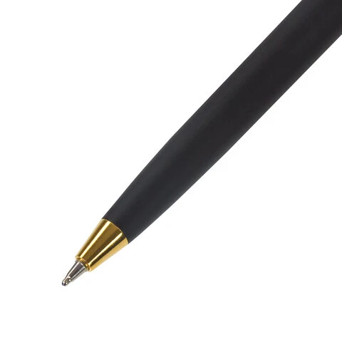Ручка бизнес-класса шариковая BRAUBERG Maestro, СИНЯЯ, корпус черный с