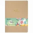 Тетрадь 60 л. в клетку обложка кожзам под лён, сшивка, B5 (179х250мм), БЕЖЕВЫЙ,