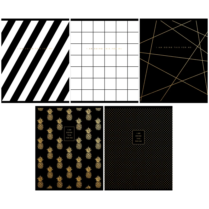 Тетрадь 48л., А5, клетка "Узоры. Black 'n' White", тиснение фольгой Тетрадь 48л., А5, клетка "Узоры. Black 'n' White", тиснение фольгой