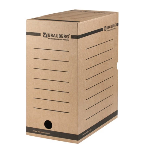 Короб архивный с клапаном А4 (260х325 мм), 150 мм, до 1400 листов, плотный,