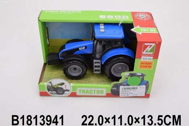 Трактор инерционный 22 см (звук, батарейки 3*AG13 в компл., в коробке) (Арт. Трактор инерционный 22 см (звук, батарейки 3*AG13 в компл., в коробке) (Арт.