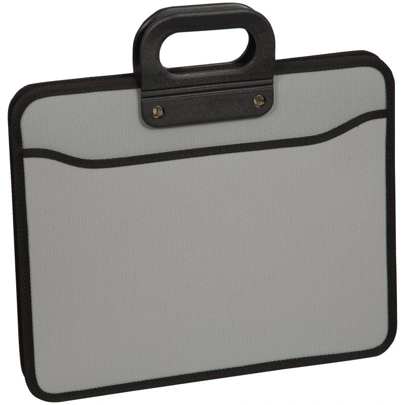 Папка-портфель 3 отделения OfficeSpace, А4+, 390*315*120мм, на молнии, серый. Папка-портфель 3 отделения OfficeSpace, А4+, 390*315*120мм, на молнии, серый.