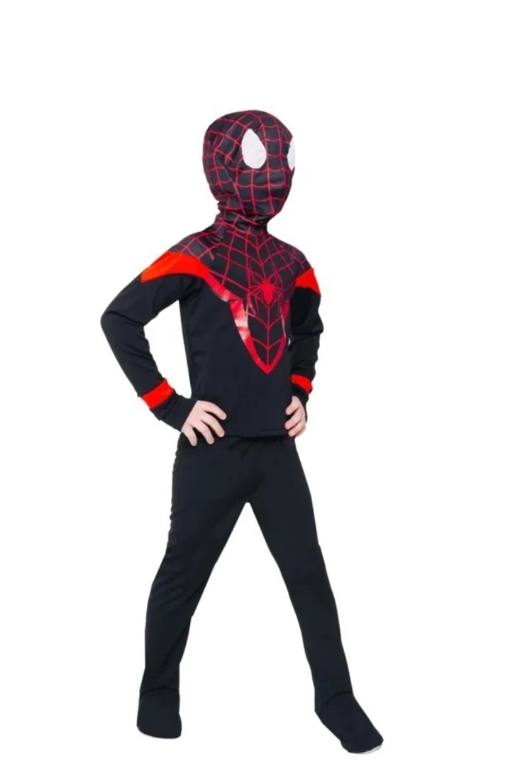 Костюм Человек-паук: рубашка, брюки, перчатки, размер 122-64