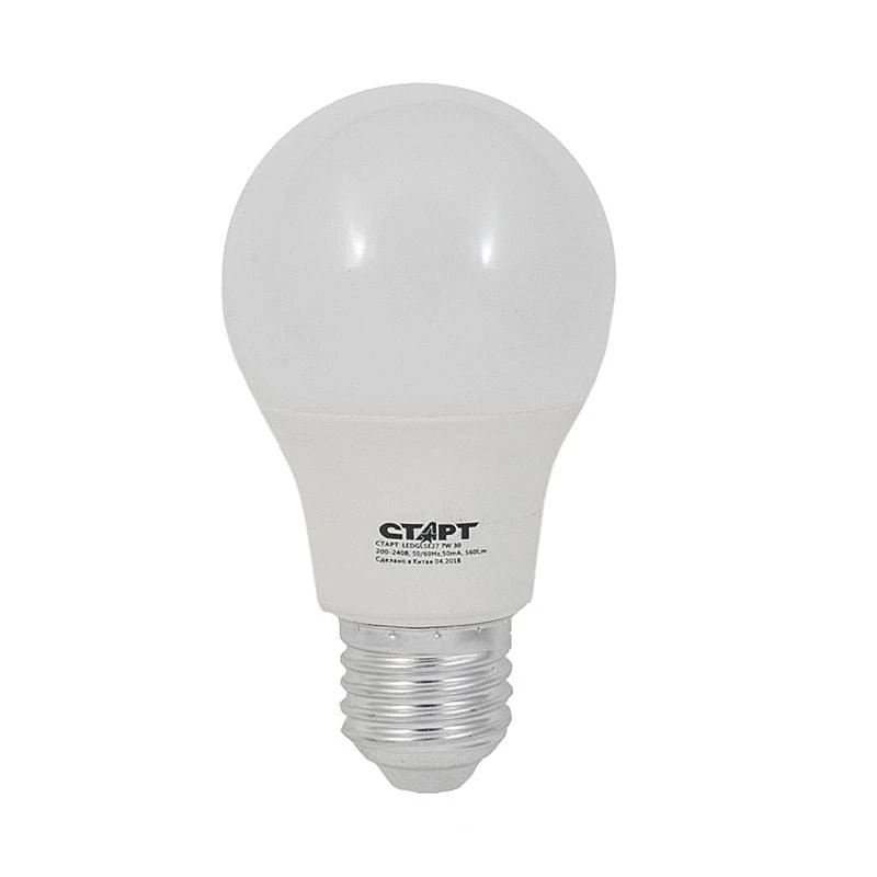 Лампа светодиодная Старт LED, серия "Стандарт"  7W27, тип А