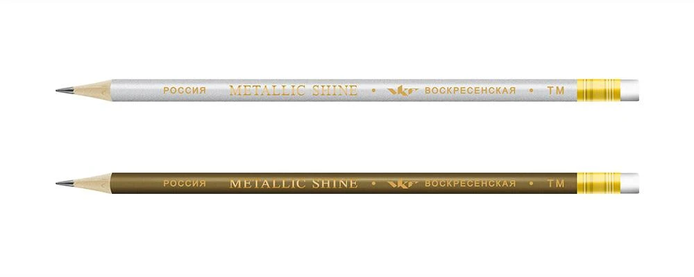 "ВКФ" "Metallic shine" 2P 1-1612 Набор графитных карандашей,