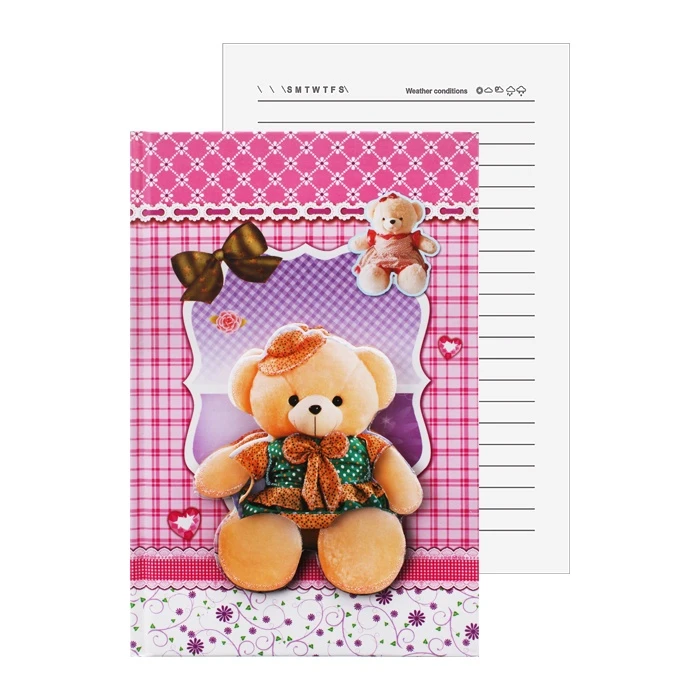 Блокнот 19,2*13см 60л в линейку с рисунком 3D Мишка "Darvish" в Блокнот 19,2*13см 60л в линейку с рисунком 3D Мишка "Darvish" в