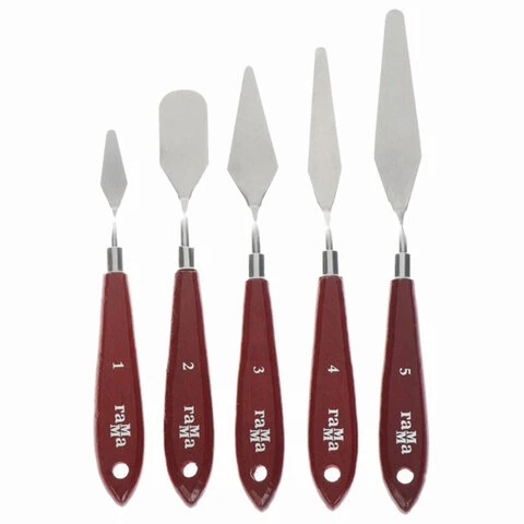 Мастихины ГАММА "Студия", набор 5 штук, картонная упаковка, Мастихины ГАММА "Студия", набор 5 штук, картонная упаковка,