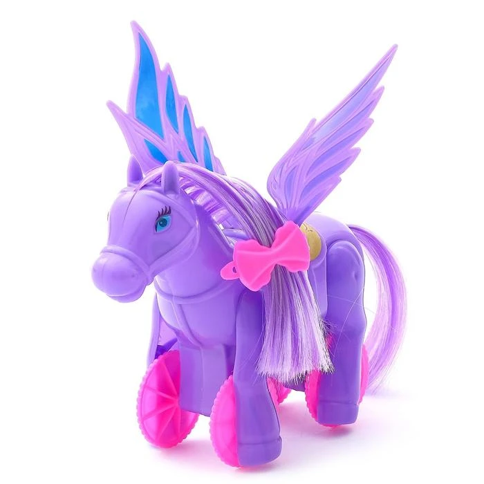 Игрушка заводная «Лошадка- Пегас», МИКС Игрушка заводная «Лошадка- Пегас», МИКС