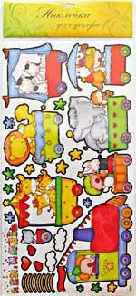 Наклейка 32х60 см с декором