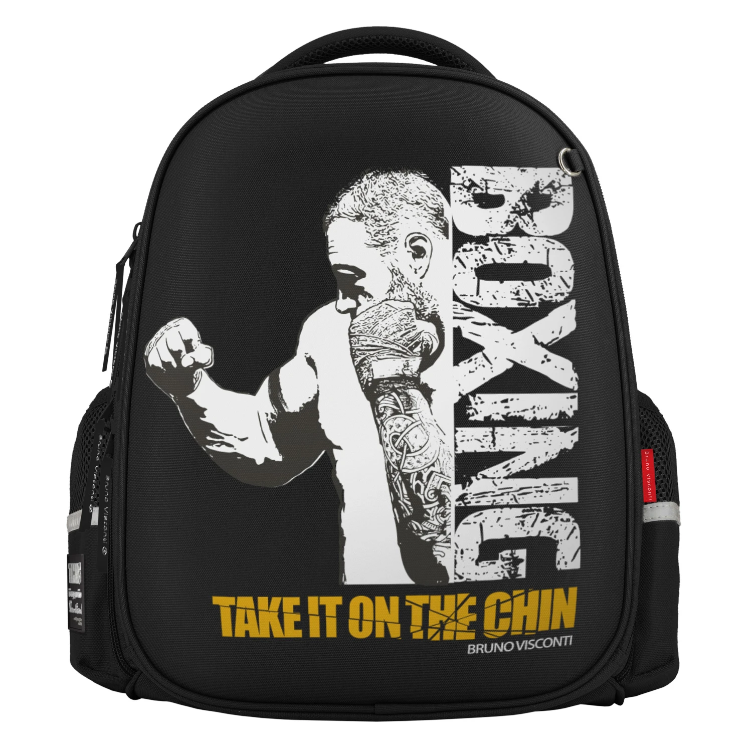 РЮКЗАК-КАПСУЛА ЧЕРНЫЙ С ЭРГОНОМИЧНОЙ СПИНКОЙ "БОКС"