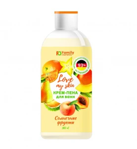 Крем-Пена для ванн СОЛНЕЧНЫЕ ФРУКТЫ, 300мл. Арт.LM-2002. VILSEN LOVE MY