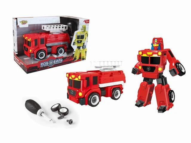 Робот-трансформер (21х10х13,5) "Робобиль. Пожарный подъемник 2" Робот-трансформер (21х10х13,5) "Робобиль. Пожарный подъемник 2"